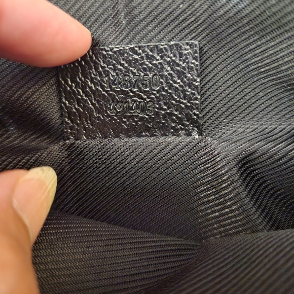 Gucci Black GG Canvas and Leather D Ring Abbey Pochette - Picture 10 of 14